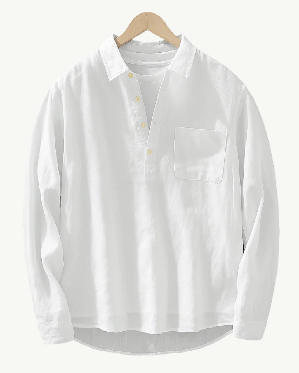 Rafello&Co | Linnen Pop-over Overhemd