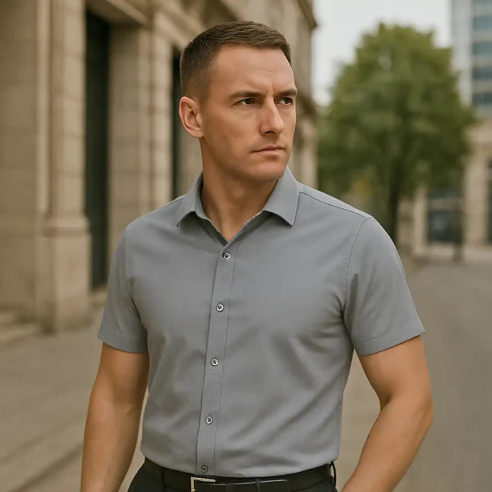 Rafello&Co | Fitted Short Sleeve Shirt