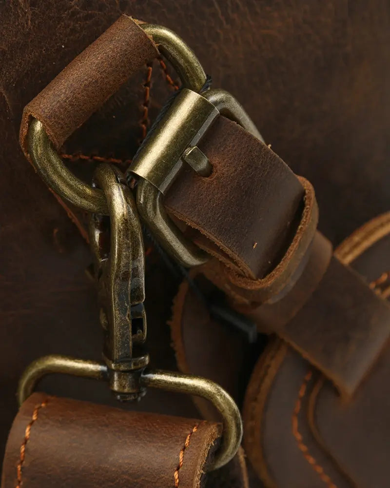 Montague Leather Duffle Bag Rafello&Co