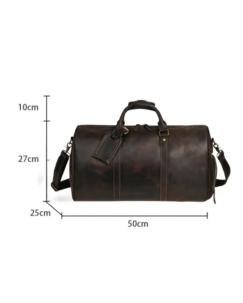 Montague Leather Duffle Bag Rafello&Co