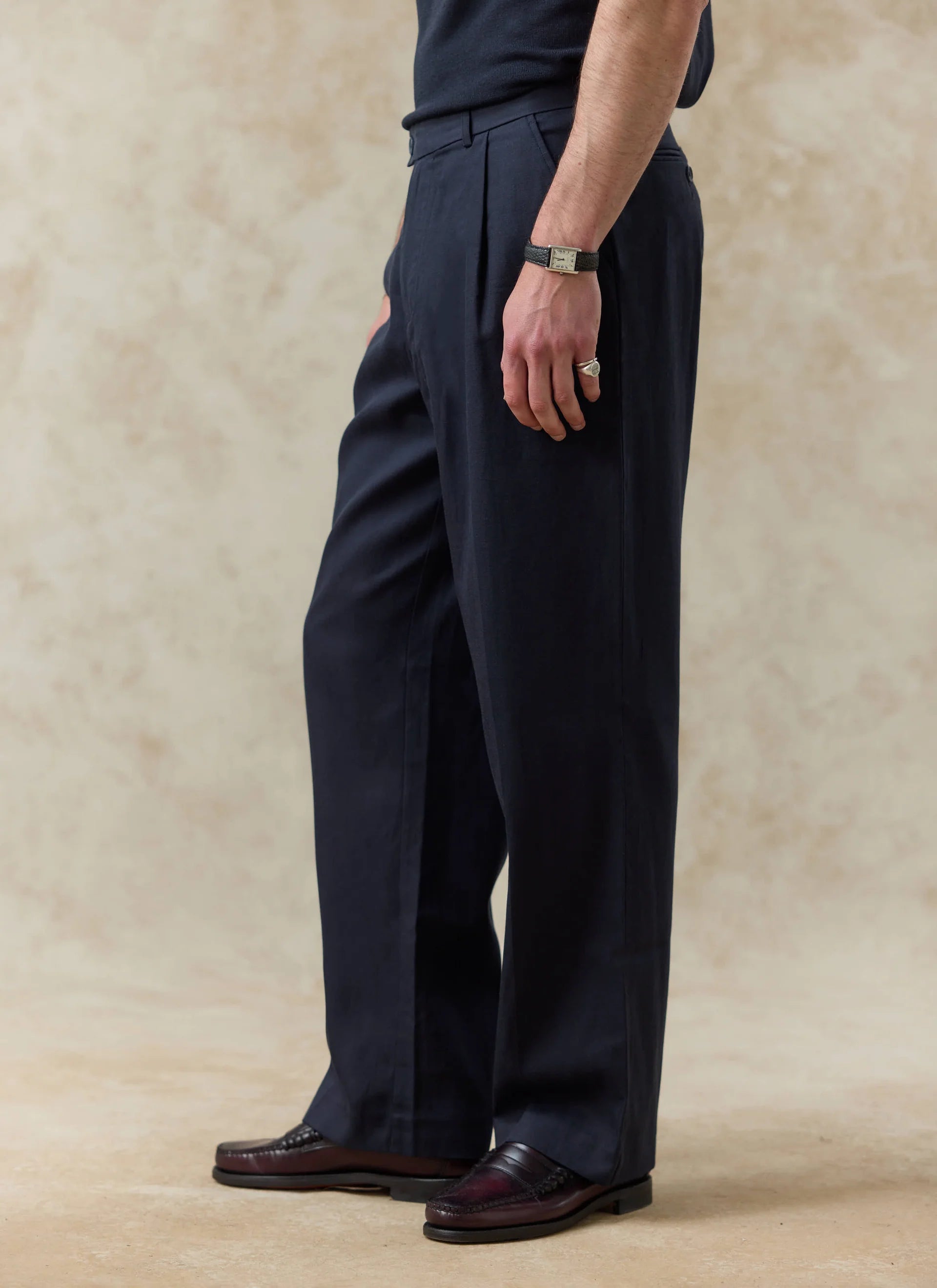 Rafello&Co | Pleated Lyocell Trousers