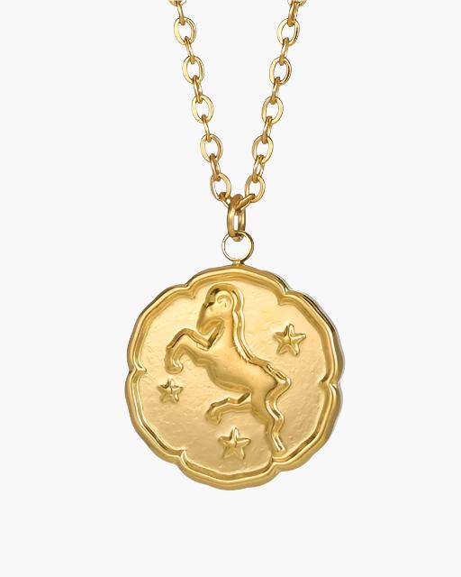 Gold Zodiac Sign Necklace