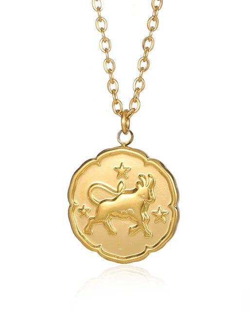 Gold Zodiac Sign Necklace