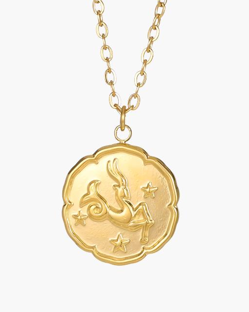 Gold Zodiac Sign Necklace