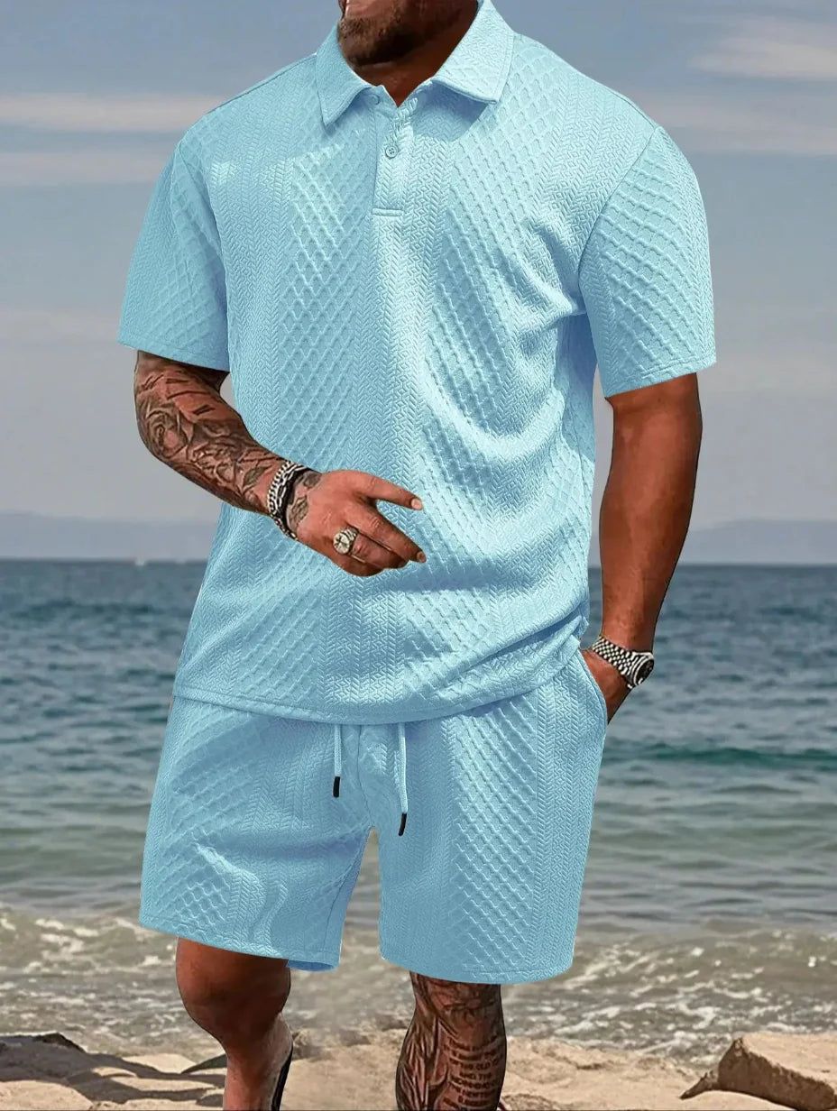 Rafello&Co | Summer Jacquard Polo Set