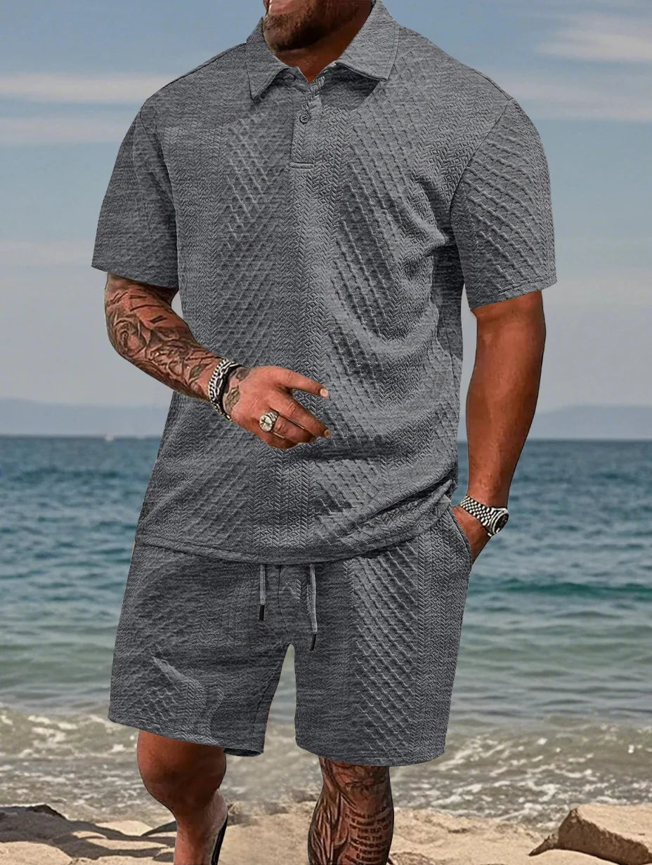 Rafello&Co | Summer Jacquard Polo Set