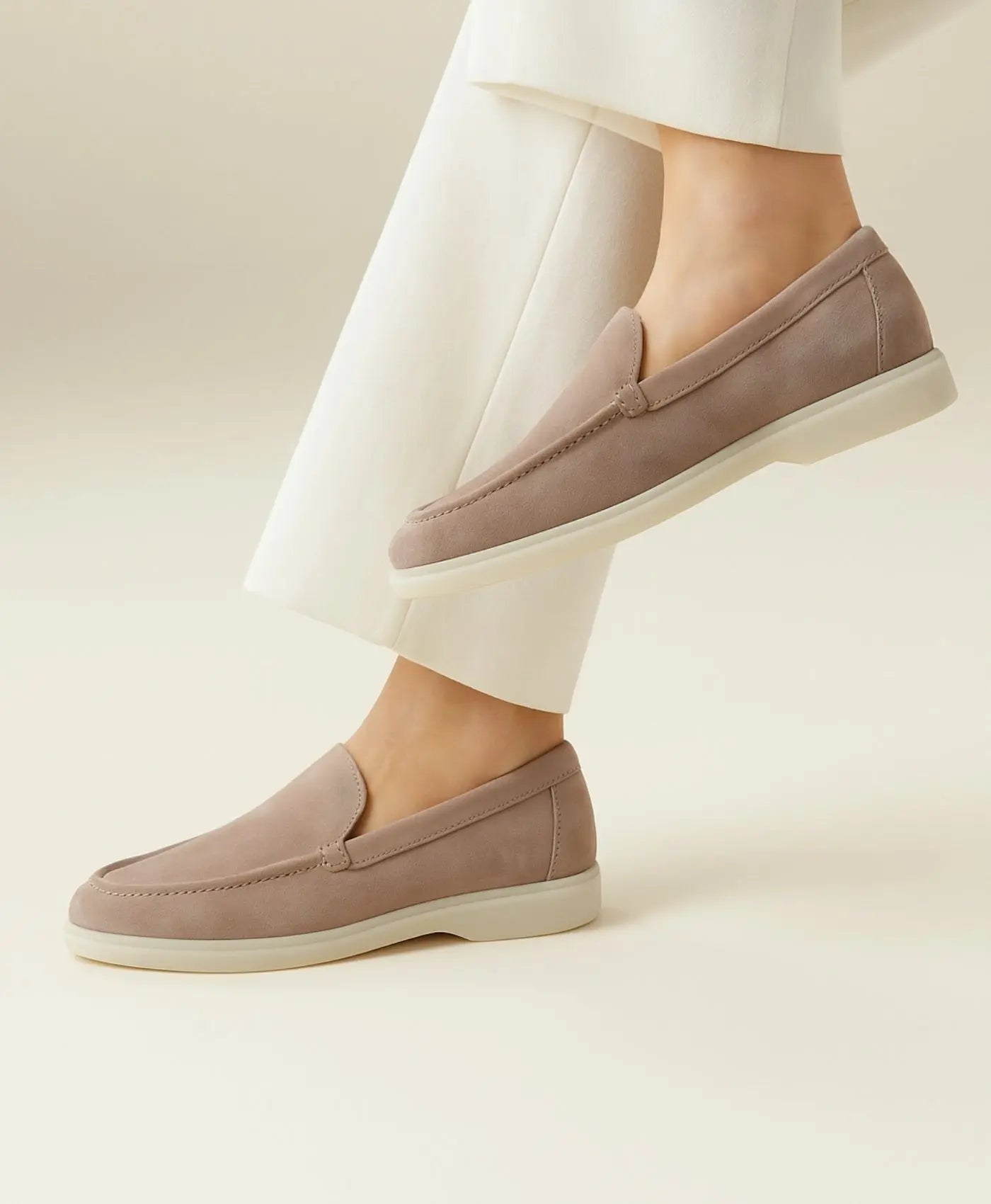 Loafers Yacht Club suède – Taupe Rafello&Co