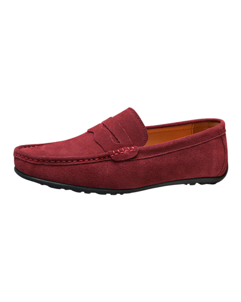 Retro suede men's loafers