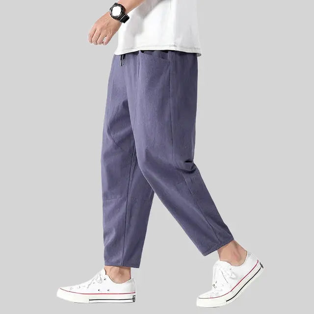 Rafello&Co | Linnen Cropped Broek Rafello&Co