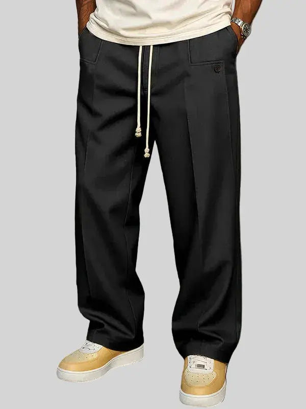 Rafello&Co | Ontspannen Tailored Broek met Trekkoord Rafello&Co