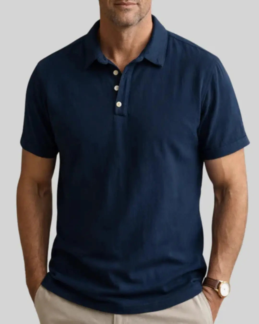 Rafello&Co | Linnen Poloshirt Rafello&Co