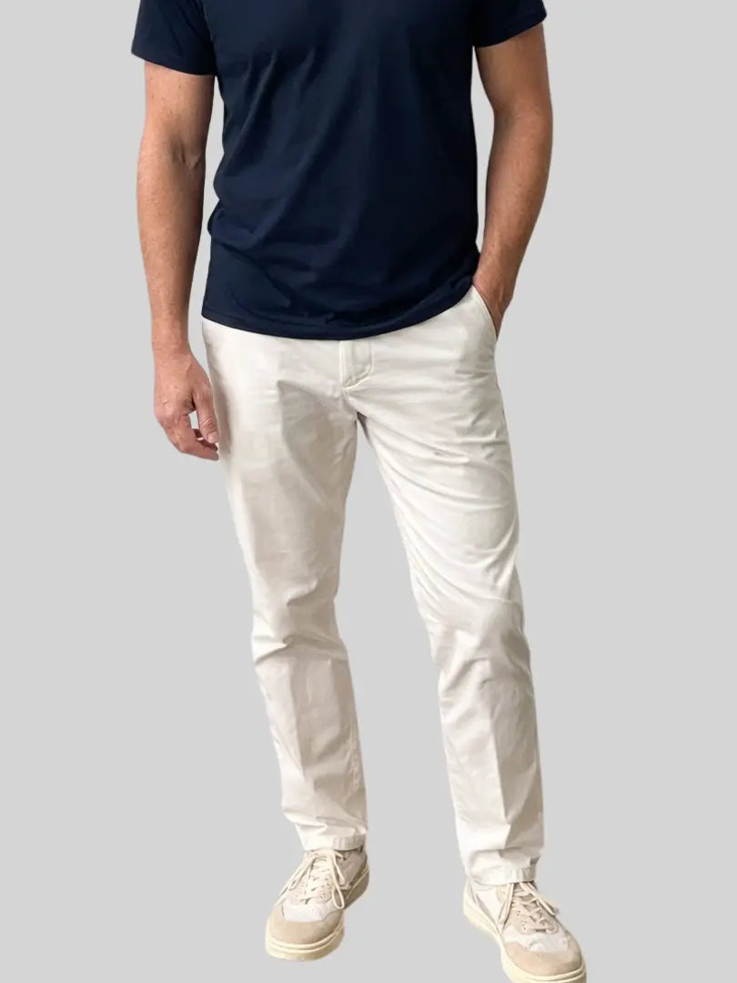 Rafello&Co | Broek in Witte Katoen Rafello&Co