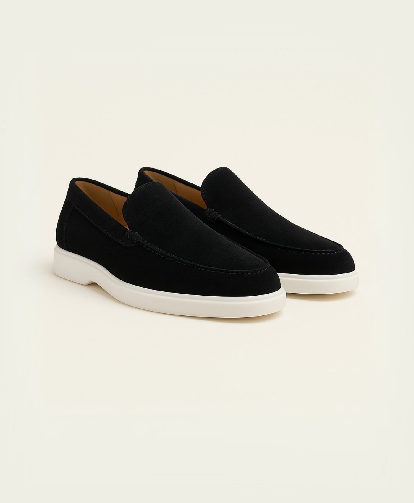 Yacht Club loafers in suede – Black