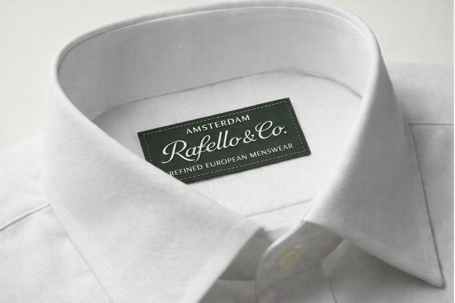 Heren stretch-fit overhemd met lange mouwen