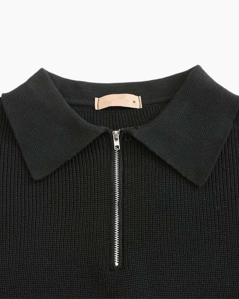 The Cesare – Half-Zip Knitted Sweater