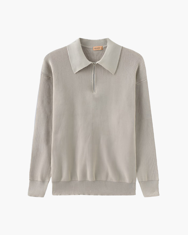 The Cesare – Half-Zip Knitted Sweater