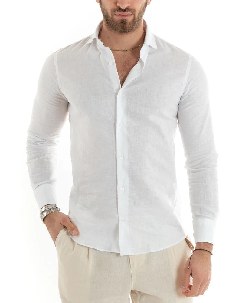 Men’s Tailored Linen Shirt