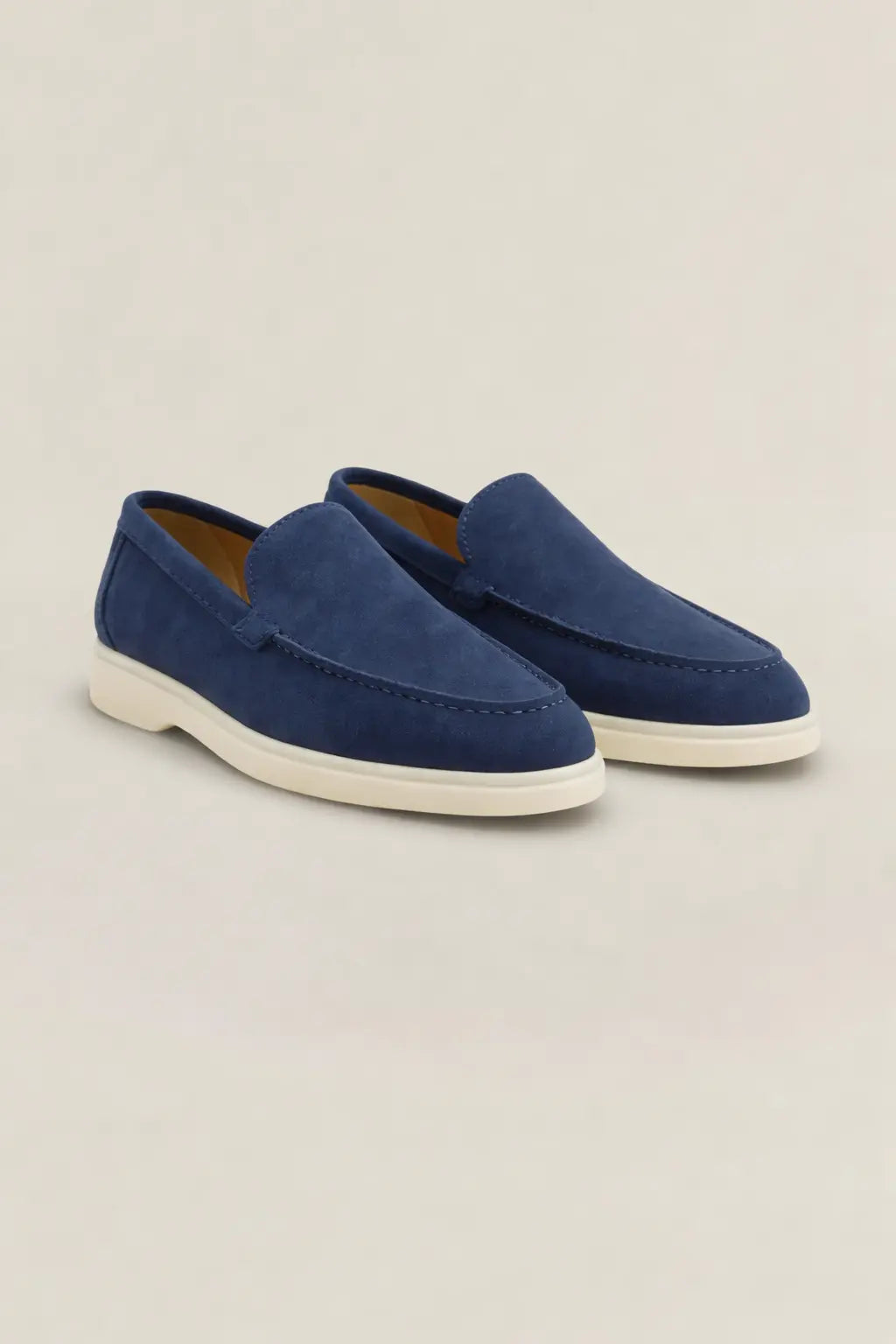 Loafers Yacht Club in suède – Marineblauw Rafello&Co