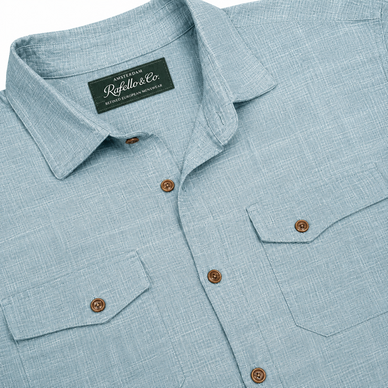 Heren Linnen Button-up Overhemden