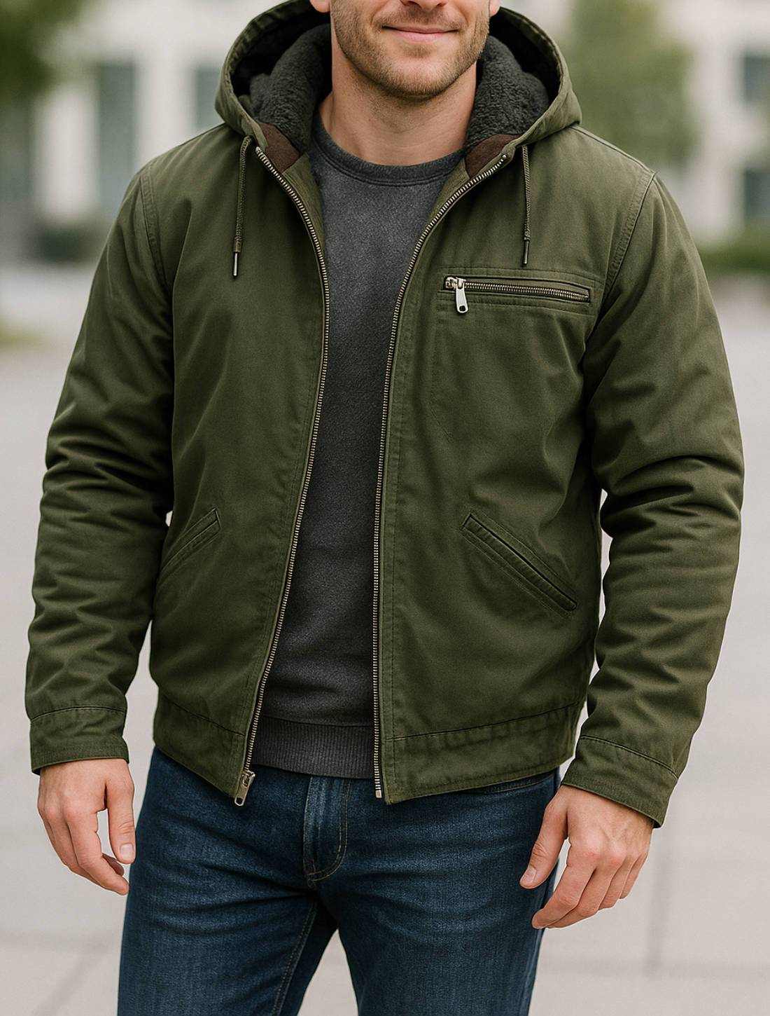 Rafello&Co | Warme Gevoerde Hoodie voor Casual Gebruik