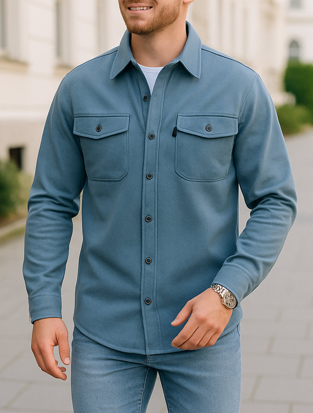 Rafello&Co | Stylish Business Shirt Jacket