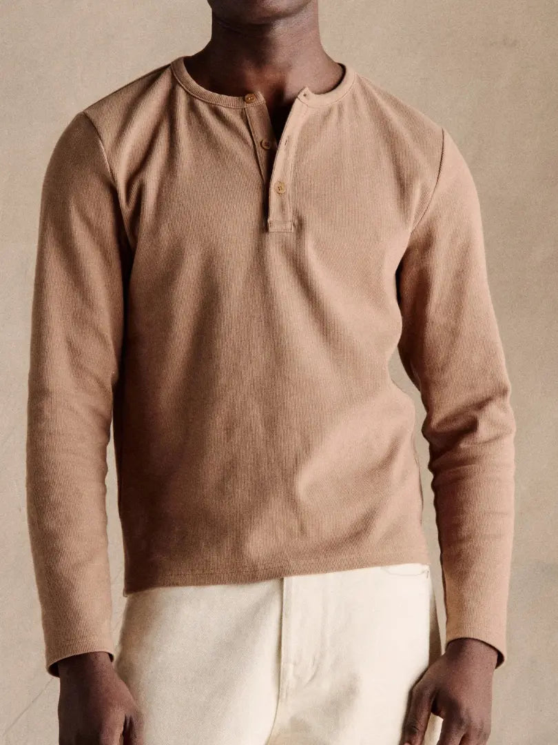 Rafello&Co | Geribd Henley-shirt Rafello&Co