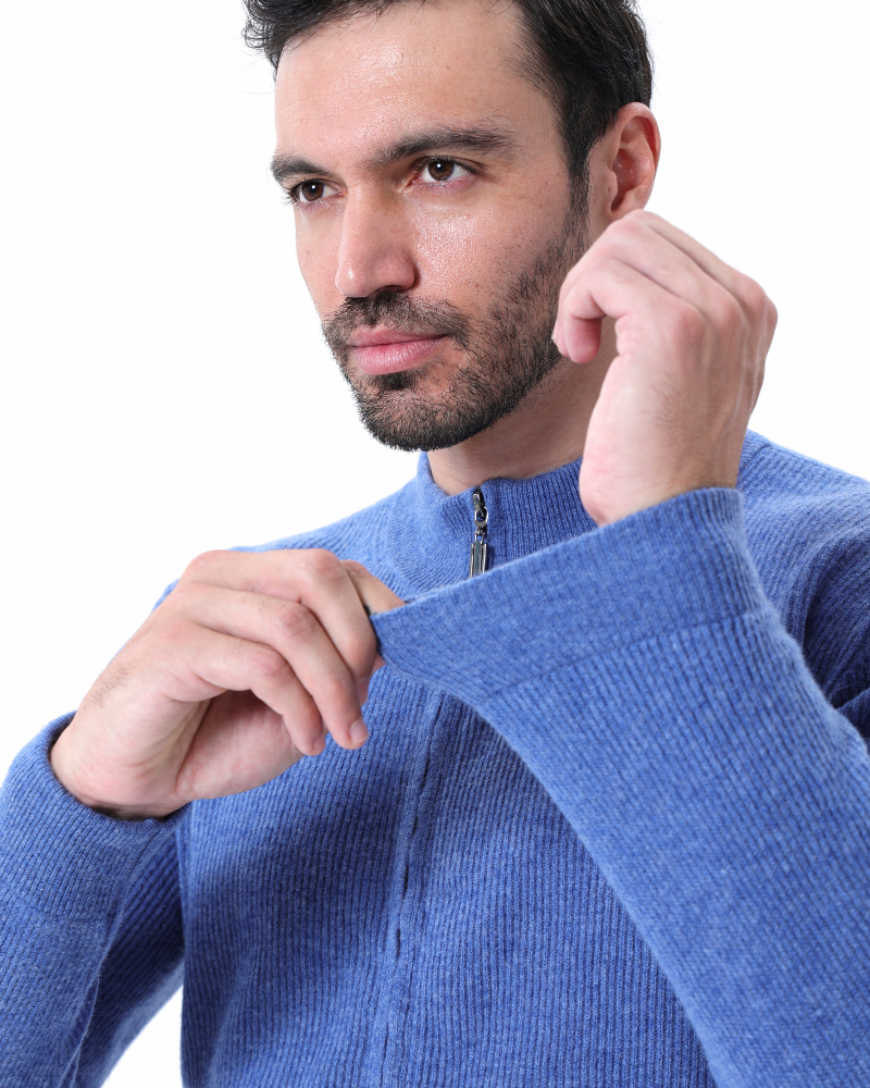 Cashmere Zip Sweater