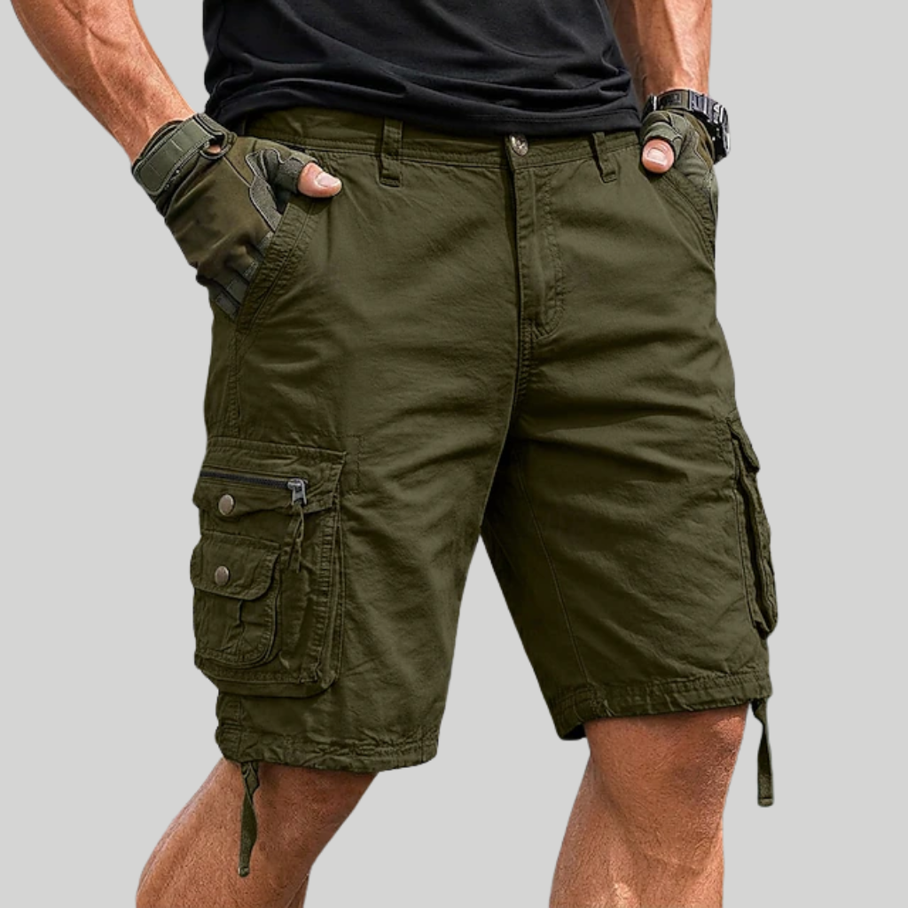 Men's Casual Six-Pocket Cargo Shorts
