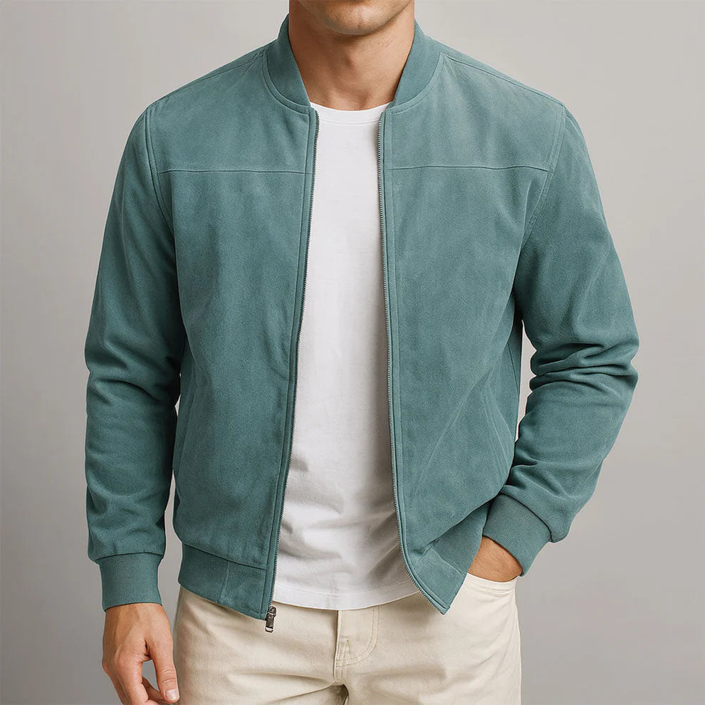 Rafello&Co | Suede Bomber Jacket