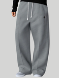 Men’s Drawstring Wide-Leg Trousers