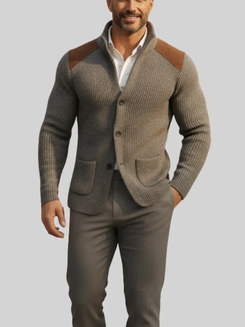 Rafello&Co | Gebreide Textuur Blazer Rafello&Co