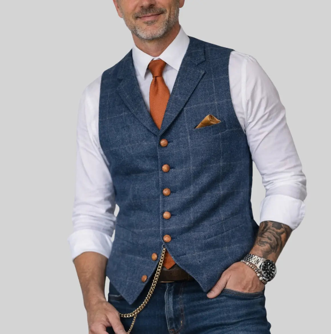 Rafello&Co | Verfijnd Getailleerd Gilet Rafello&Co
