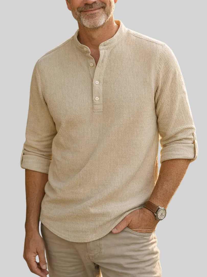 Rafello&Co | Henley Overhemd Rafello&Co