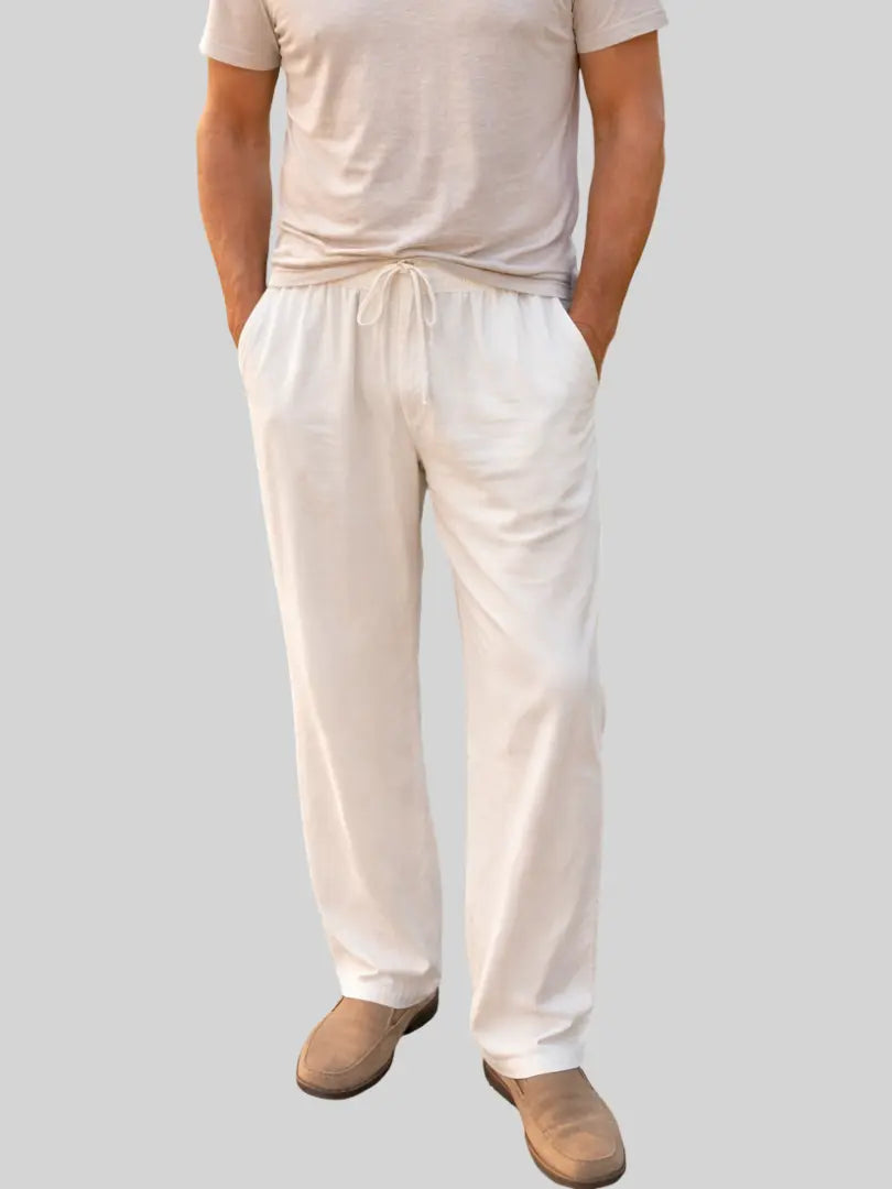 Marrakech - Slim Fit Linen Trousers