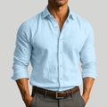 Men's Linen Casual Button-up Shirt