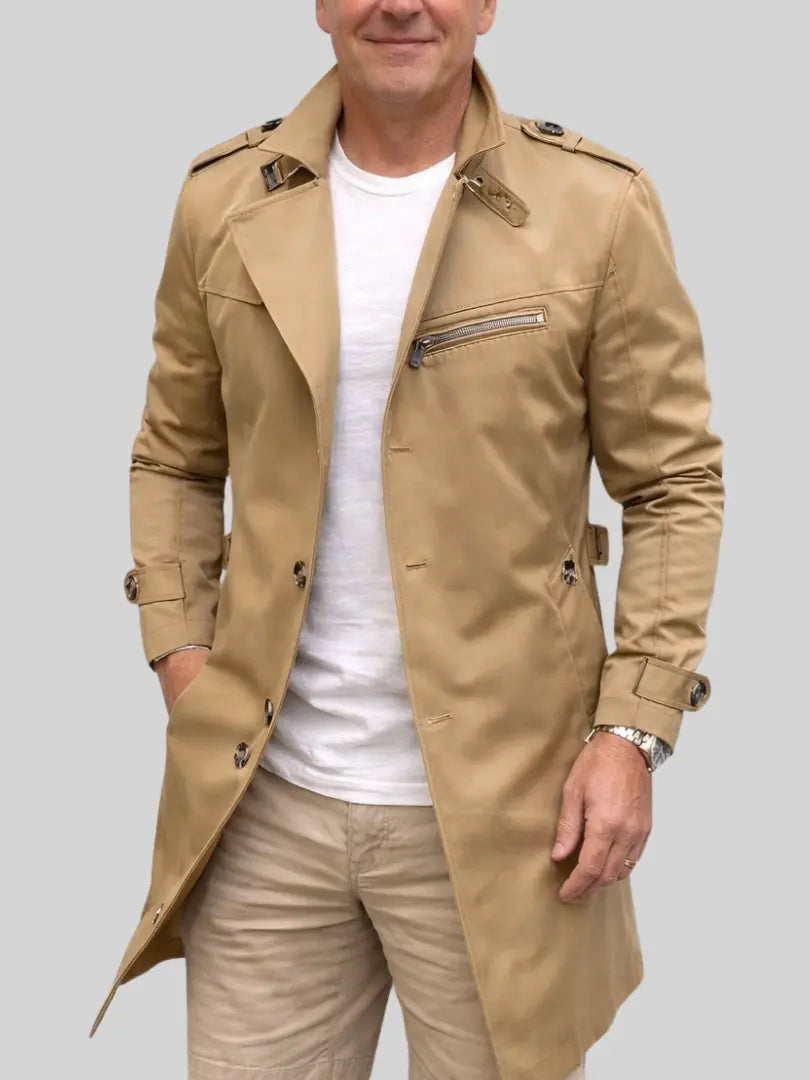 Rafello&Co | Trenchcoat met knoop Rafello&Co