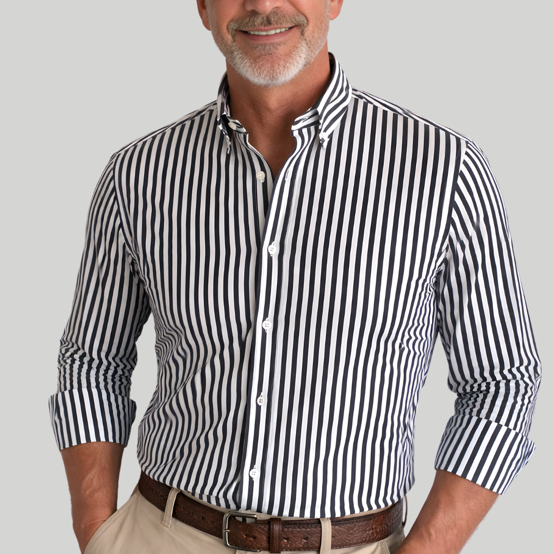 Men’s Elegant Striped Summer Shirt