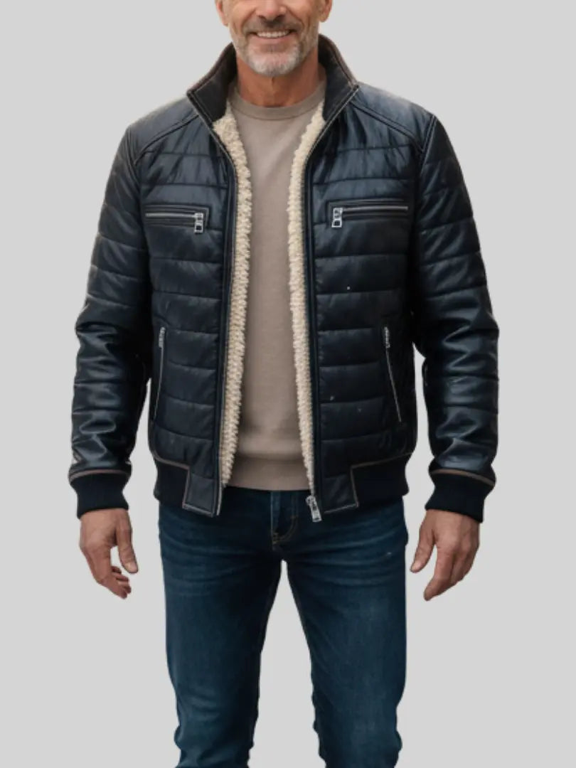 Rafello&Co | Warme Gewatteerde Jas met Fleecevoering Rafello&Co