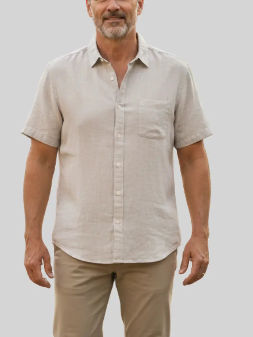 Cape Town - Short Sleeve Linen Polo