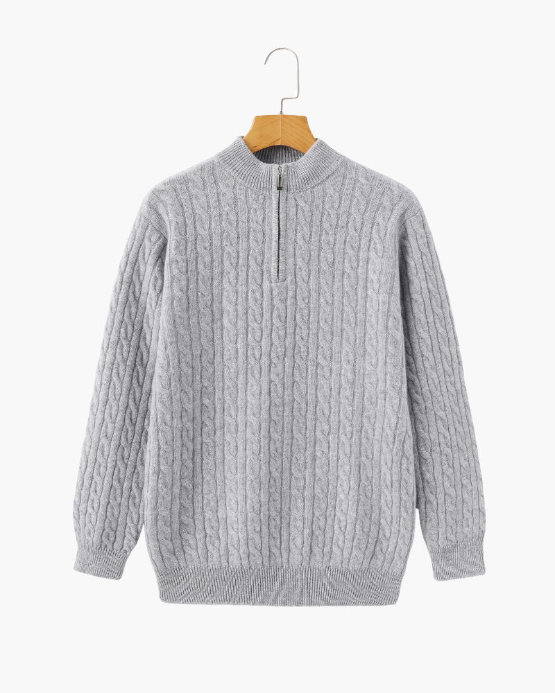 De Veneto – Kasjmieren Half-Zip Cardigan