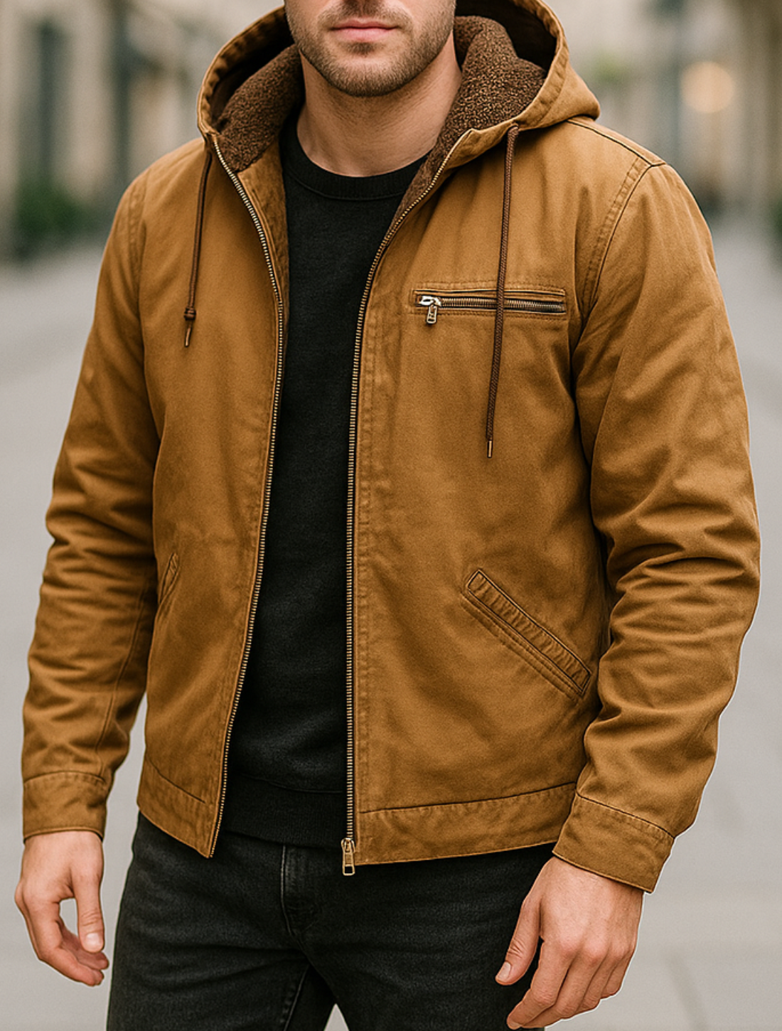 Rafello&Co | Warme Gevoerde Hoodie voor Casual Gebruik