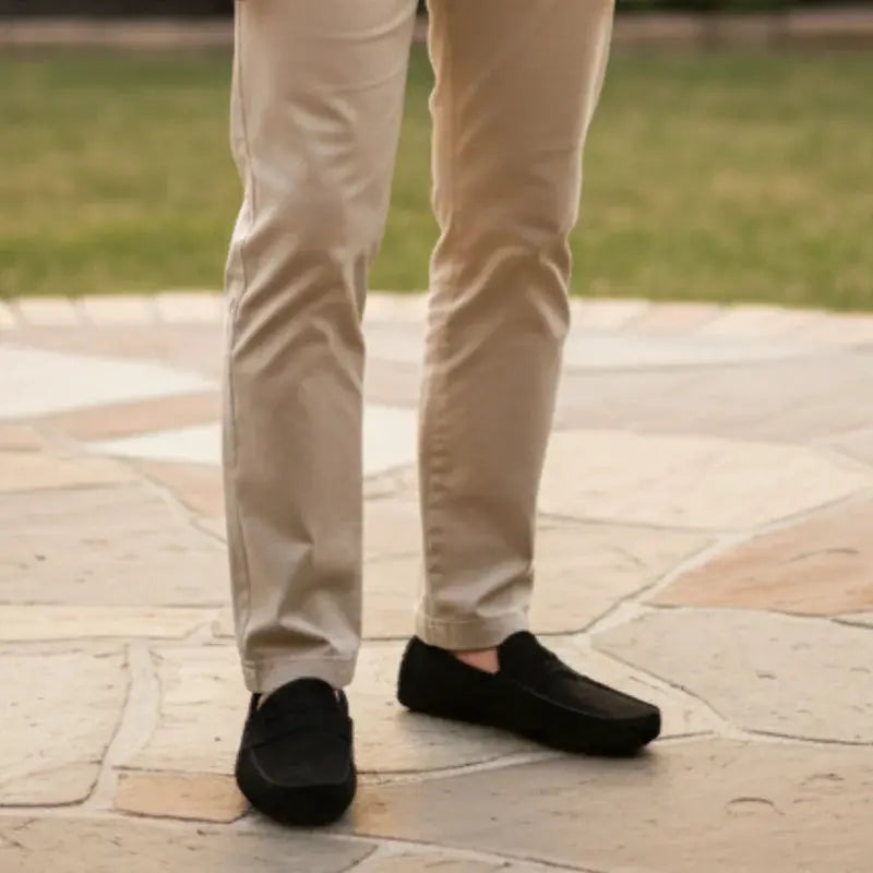 Suede Driver Loafers Rafello&Co