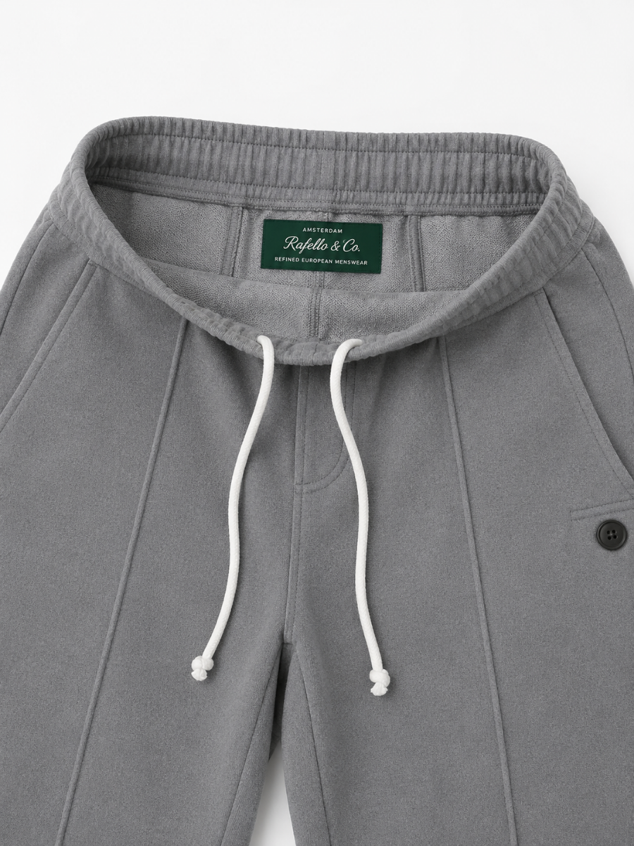 Men’s Drawstring Wide-Leg Trousers