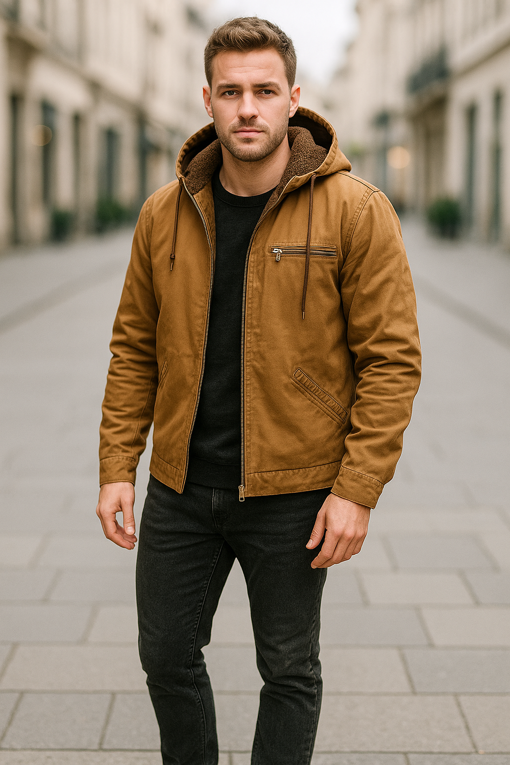 Rafello&Co | Warme Gevoerde Hoodie voor Casual Gebruik