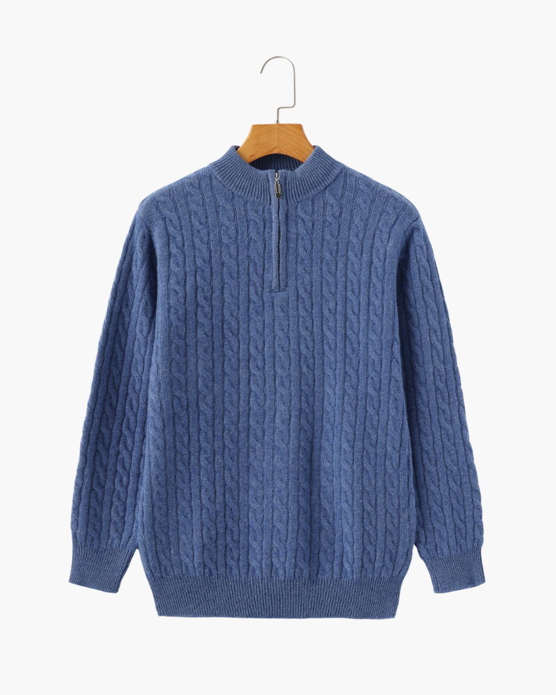 De Veneto – Kasjmieren Half-Zip Cardigan