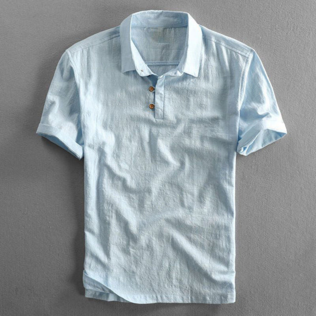 Elegant Linnen Poloshirt