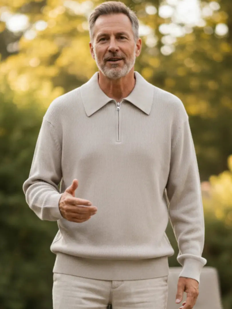 The Cesare – Half-Zip Knitted Sweater