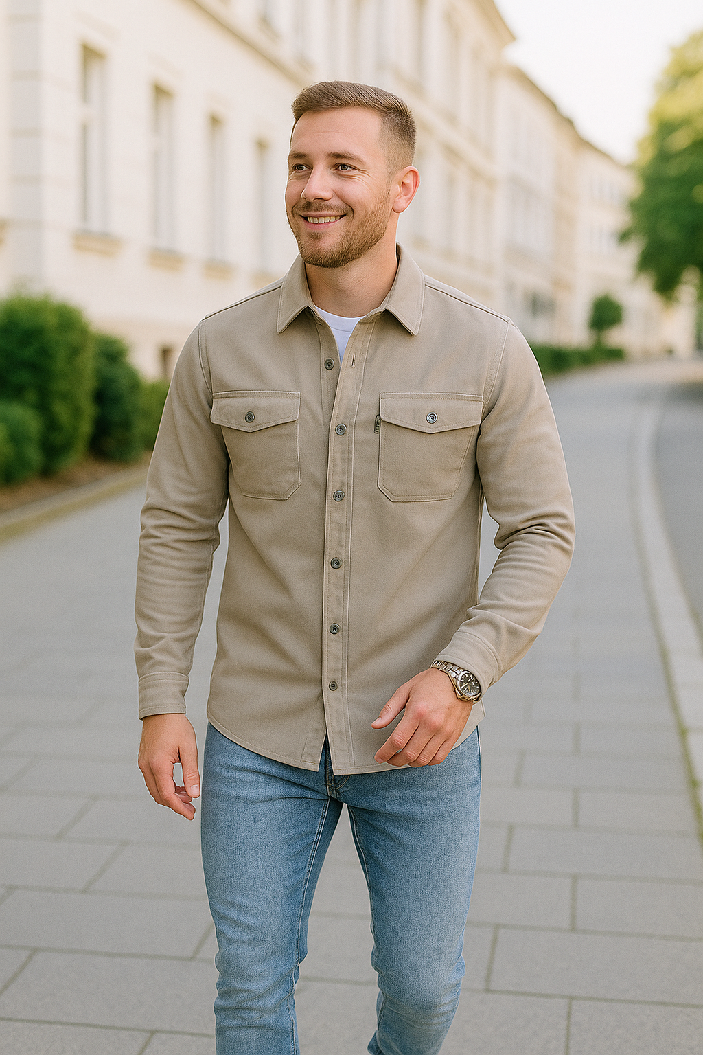 Rafello&Co | Stylish Business Shirt Jacket