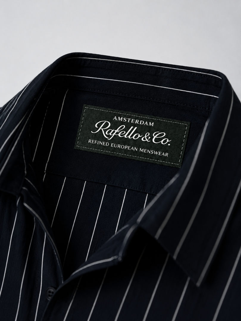 Men's Black Oversize Woven Shirt