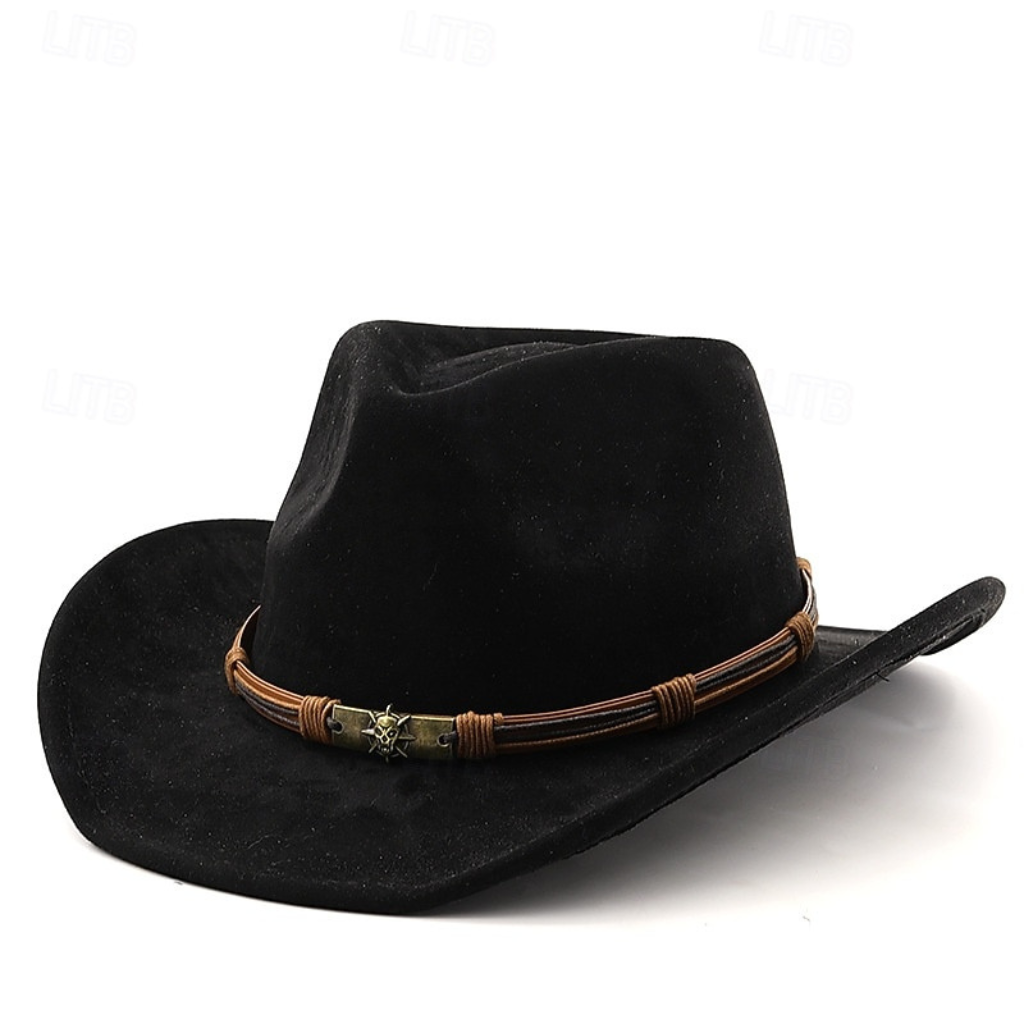 Western Vintage Cowboy Leather Hat